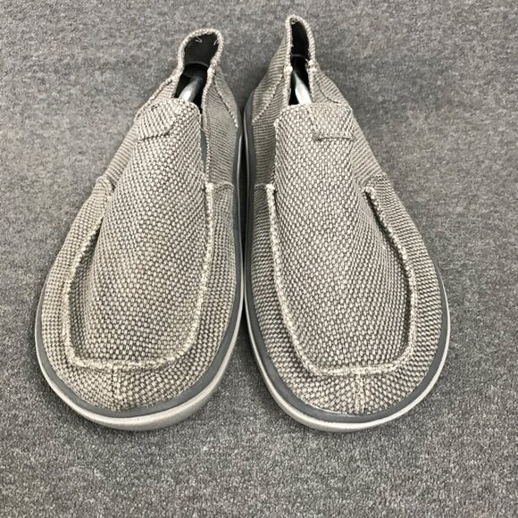 NWOT Sanuk Vagabond Tripper Sidewalk Surfer Gray Slip-On Men’s 12 Canvas Shoes - Picture 3 of 5